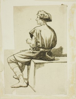 Seated Man in Tunic, 1860/69.