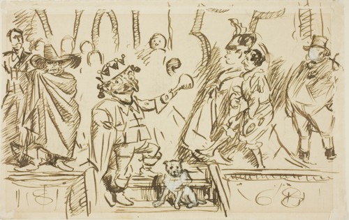 Study for Title Page, from Punch, Volume 55, 1868.