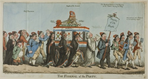 The Funeral of the Party, published October 30, 1798.