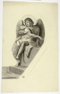 Angel Seated by Tomb, n.d.
