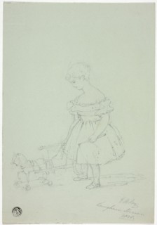 Girl with Toy Horse at Langham House, 1838.