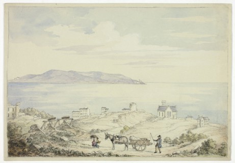 View of Dalkey from the Road, November 1843.