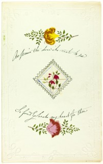 As Pines the Dove It's Mate to See (valentine), c. 1850.