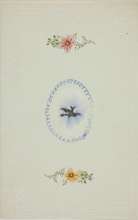 Untitled Valentine (Silver Dove), c. 1850.