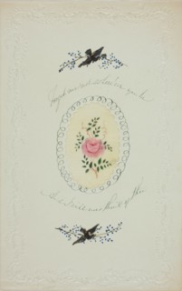 Forget Me Not Where'eer You Be (valentine), c. 1850.
