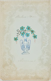 Believe I am Sincere (valentine), c. 1850.