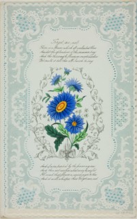 Forget Me Not (valentine), c. 1850.
