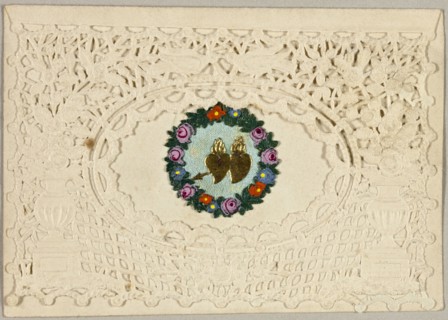 Untitled Valentine (Hearts on Fire), c. 1840.