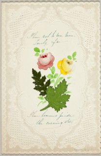 Thou Art to Me (valentine), c. 1840.