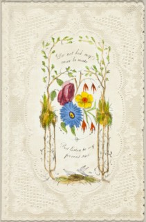 Do Not Bid My Voice Be Mute (valentine), c. 1840.