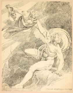 Heavenly Ganymede, plate XV from the second issue of Specimens of Polyautography, 1804, published 1806-07.
