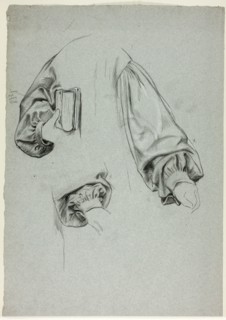Three Sketches of Sleeves, n.d.