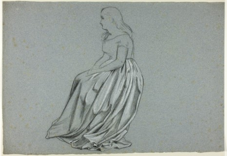 Profile of a Seated Woman, n.d.