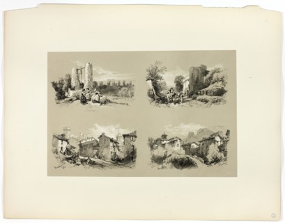 Frejus, Beaucaire, Chateau, from Picturesque Selections, 1860.
