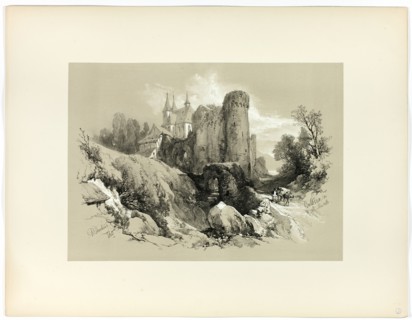 Beilstein on the Moselle, from Picturesque Selections, 1860.