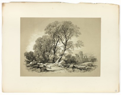 Leicester Castle, from Picturesque Selections, 1860.