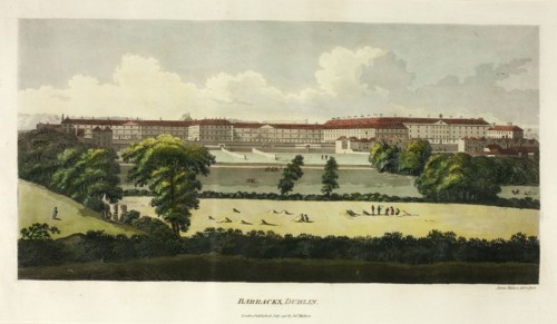 Barracks, Dublin, published July 1795.