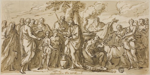 Lupercalia (recto), and Sketches of Figures (verso), n.d.