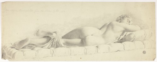 Ancient Statue of Sleeping Hermaphrodite, 1774.