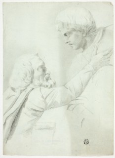 Bearded Man and Boy (from Bas-Relief), n.d.