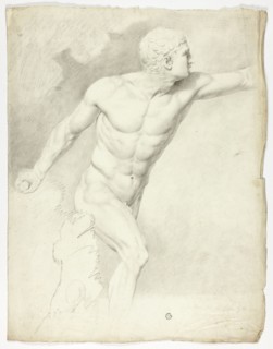 The Borghese Gladiator from the Statue in Rome, 1774.