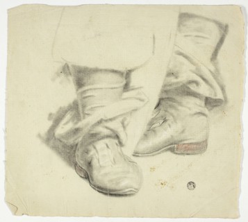 Seventeenth Century Boots of Standing Figure, n.d.