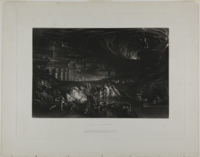 Fall of Nineveh, from Illustrations of the Bible, 1835.