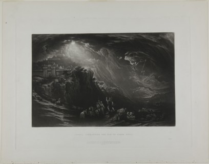 Joshua Commanding the Sun to Stand Still, from Illustrations of the Bible, 1835.