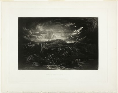 Fall of the Walls of Jericho, from Illustrations of the Bible, 1834.