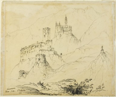 Fortresses in Tyrol, near Mals (recto); Castle in Lenzburg (verso), 1839/1900.