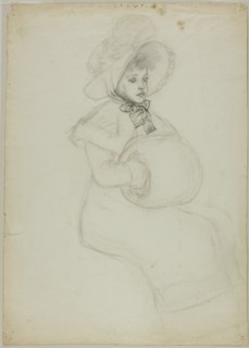 Seated Girl with Muff, n.d.
