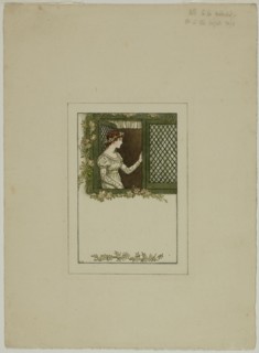 Woman at Lattice Window, n.d.