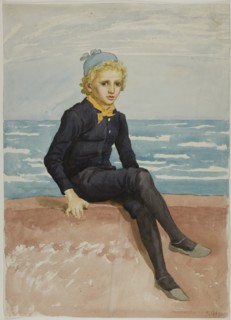 Eddie at the Seashore, n.d.