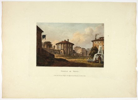 Temple of Vesta, plate nineteen from the Ruins of Rome, published October 1, 1796.