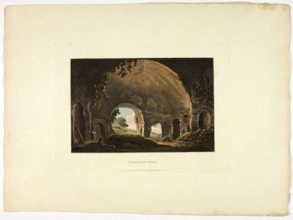 Temple of Venus, plate thirty-eight from the Ruins of Rome, published February 1, 1798.
