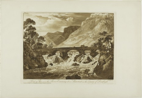 Pont y Pair Over the River Conway Above Llanrwst in the County of Denbigh, 1776.