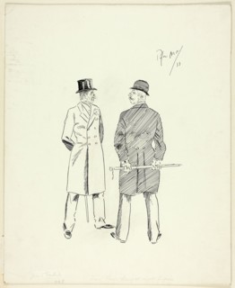 Two Gentlemen with Walking Sticks, 1893.