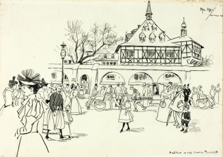 Sketch in the Midway Plaisance, 1893.