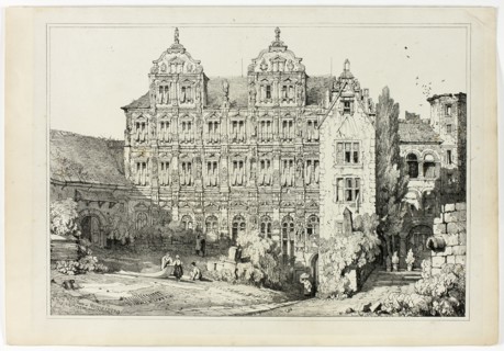 Part of the Castle at Heidelberg, 1833.