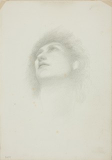 Head of a Woman with Face Upturned, c. 1873-77.