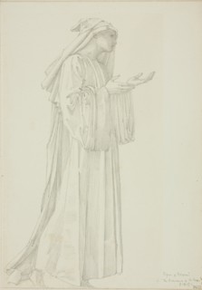 Figure of Pilgrim in Romaunt of the Rose, c. 1873-77.