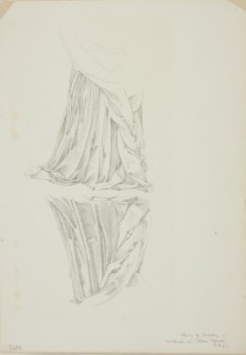 Draped Figure and Reflection, study for Mirror of Venus, c. 1873-77.