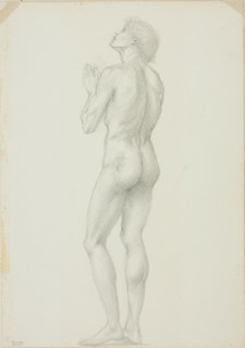 Standing Male Nude with Hands Clasped in Prayer, c. 1873-77.