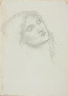 Head of Woman with Eyes Closed, c. 1873-77.