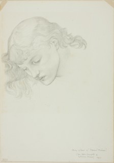Head, Study for Mirror of Venus, c. 1873-77.
