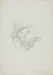 Reflection of Head, study for Mirror of Venus, c. 1873-77.