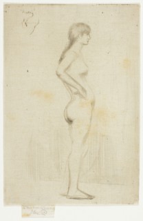 Study from the Nude of a Girl Standing, 1890.