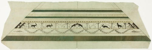 Stag and Flower Pattern Frame (bottom frame section), 1897-99.