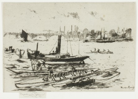 The Steam Launch, Chelsea Embankment, 1888-89.