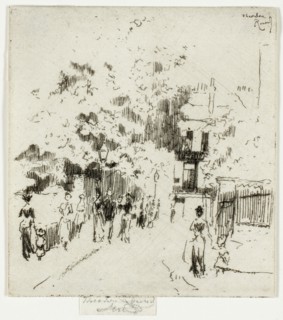 Bank Holiday, Corner of Beaufort Street, Chelsea, 1888-89.